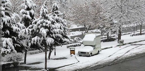 بارش شدید برف و باران در استان همدان ادامه دارد