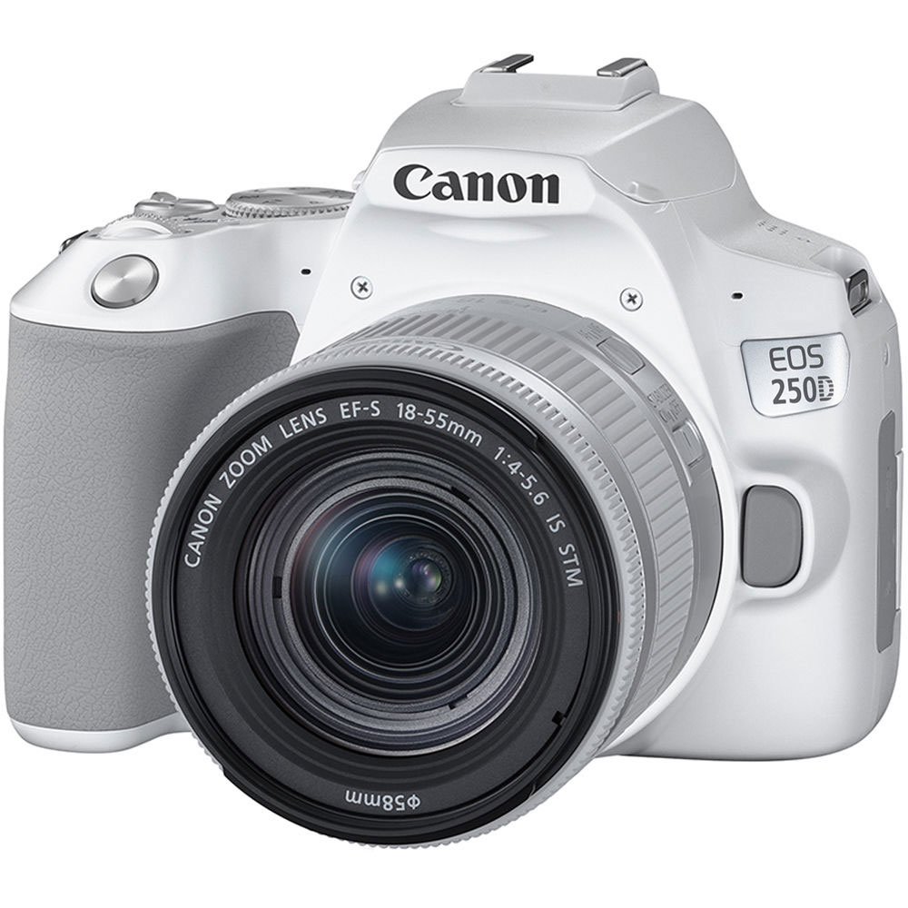 نقد و بررسی دوربین عکاسی کانن CANON EOS 250D Kit EF-S 18-55 mm f/4-5.6 IS STM-white