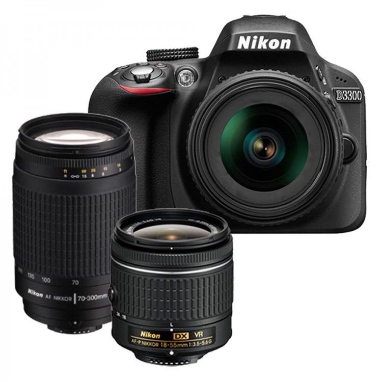 نقد و بررسی دوربین عکاسی نیکون Nikon D3300 kit 18-55+70-300