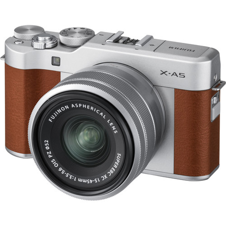 نقد و بررسی دوربین بدون اینه فوجی (Fujifilm X-A5 Mirrorless Camera 15-45mm (Brown