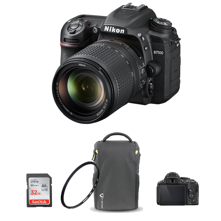 نقد و بررسی دوربین نیکون Nikon D7500 Kit 18-140mm f/3.5-5.6G VR +لوازم جانبی