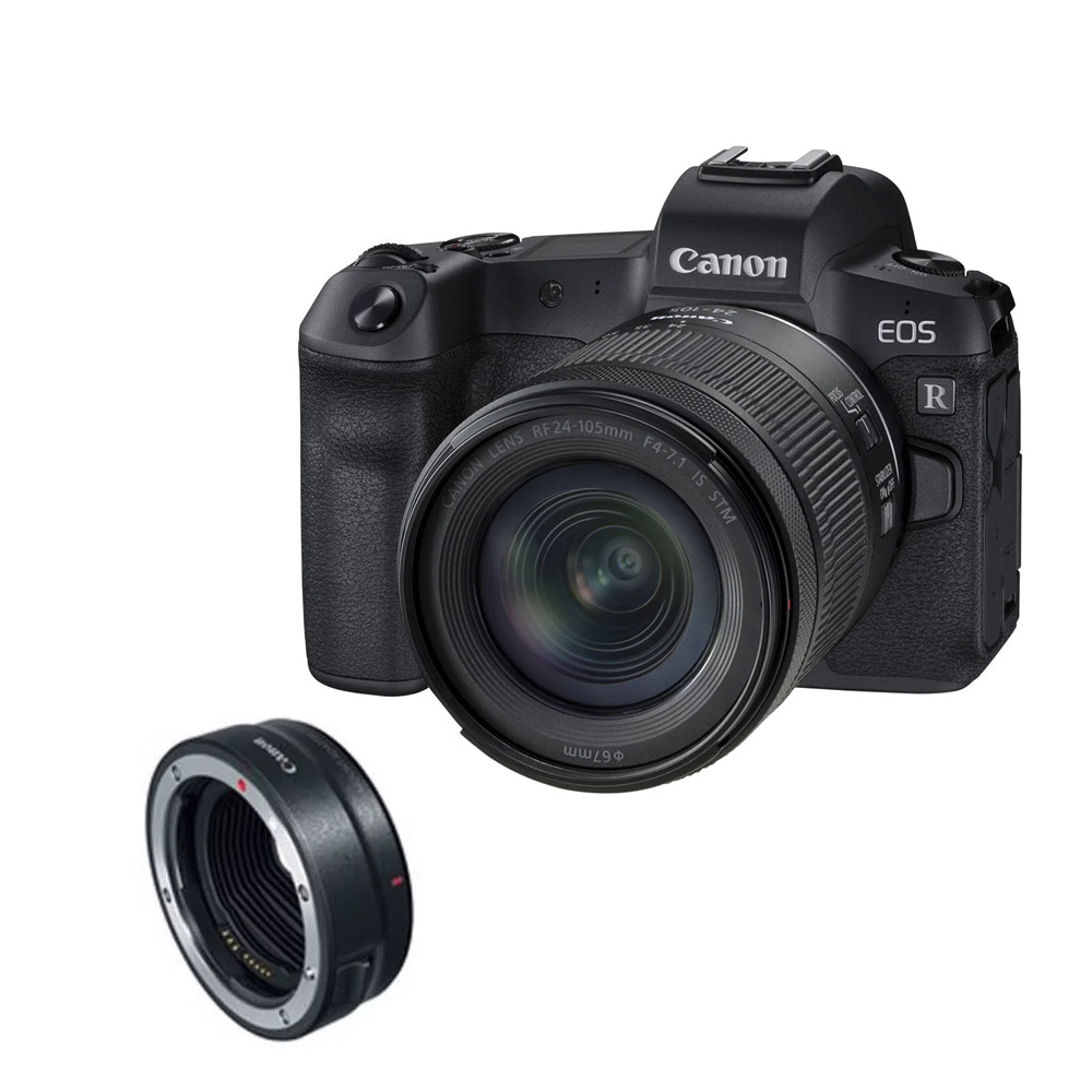 نقد و بررسی دوربین بدون آینه کانن Canon EOS R Kit RF 24-105mm f/4-7.1 IS STM+Mount Adapter EF-EOS R