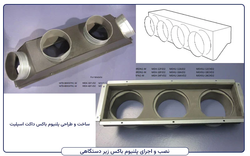 محاسبه و طراحی پلنیوم باکس هوای گالوانیزه برای ساختمان تجاری