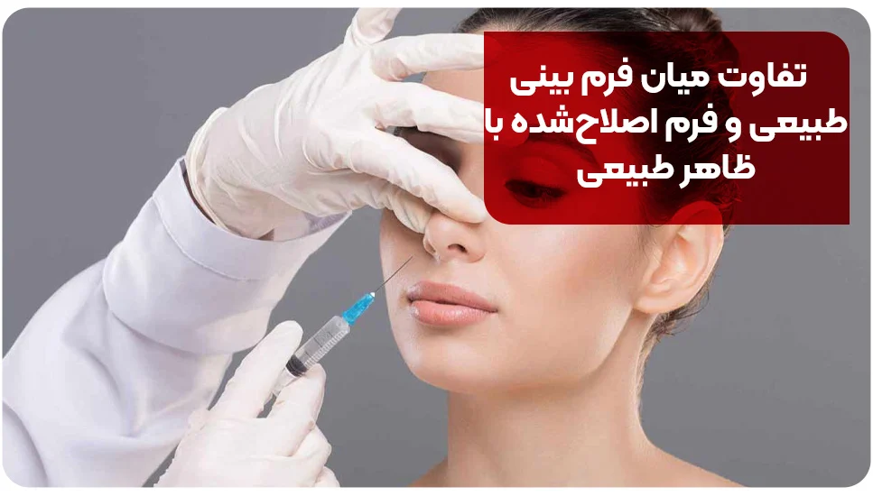 پوست تفاوت میان فرم بینی طبیعی و فرم اصلاحشده با ظاهر طبیعی