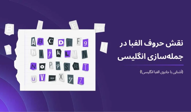 نقش حروف الفبا در جمله سازی زبان انگلیسی