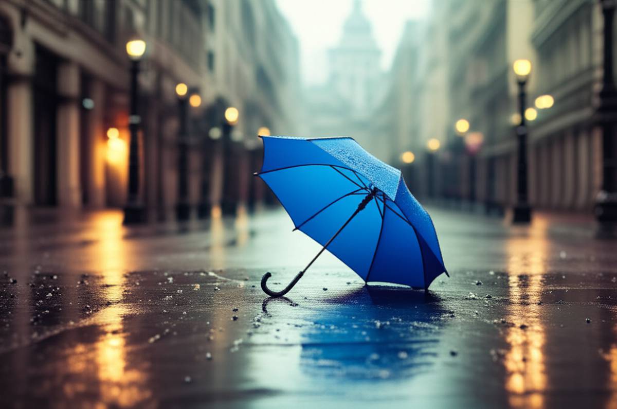 انیمیشن کوتاه چتر آبی (The Blue Umbrella) | معرفی و داستان
