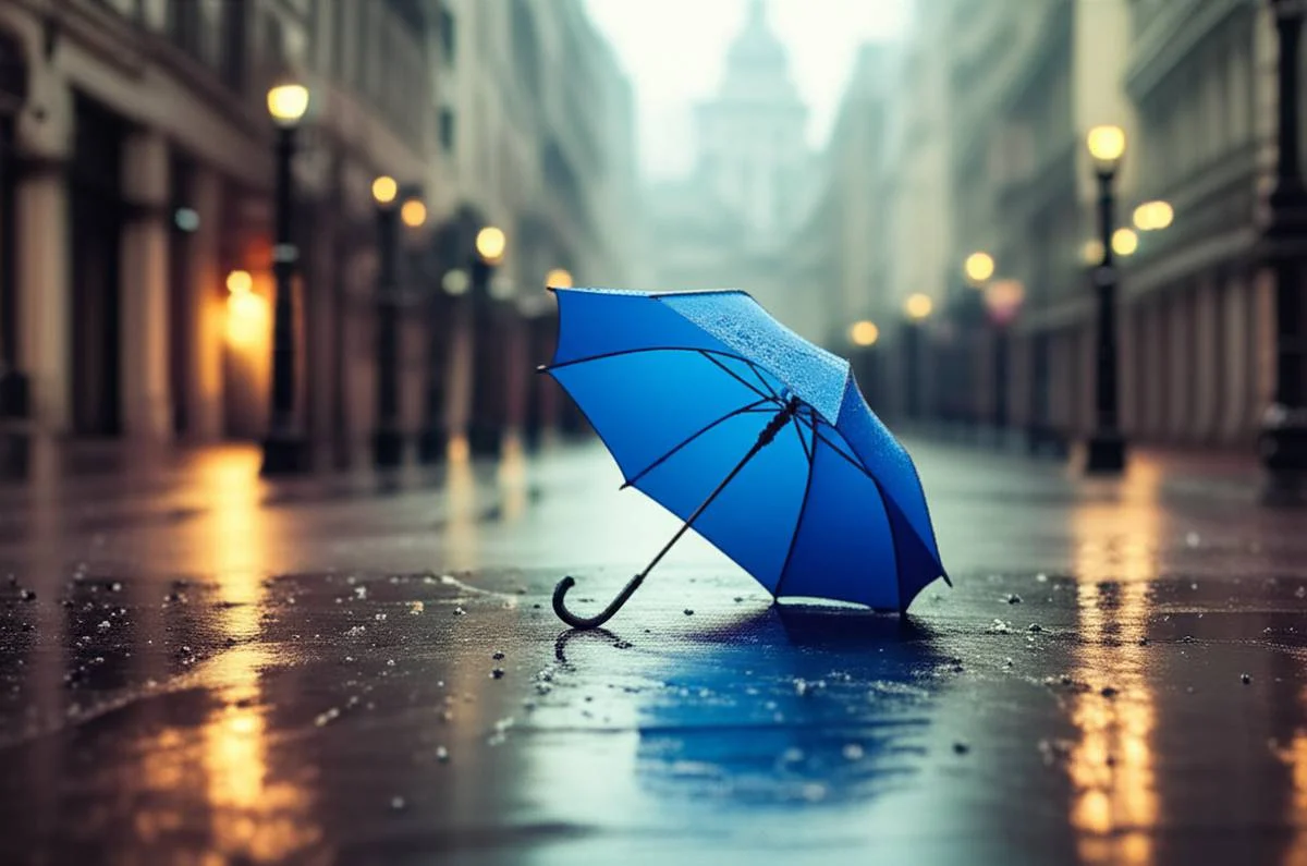 انیمیشن کوتاه چتر آبی (The Blue Umbrella) | معرفی و داستان