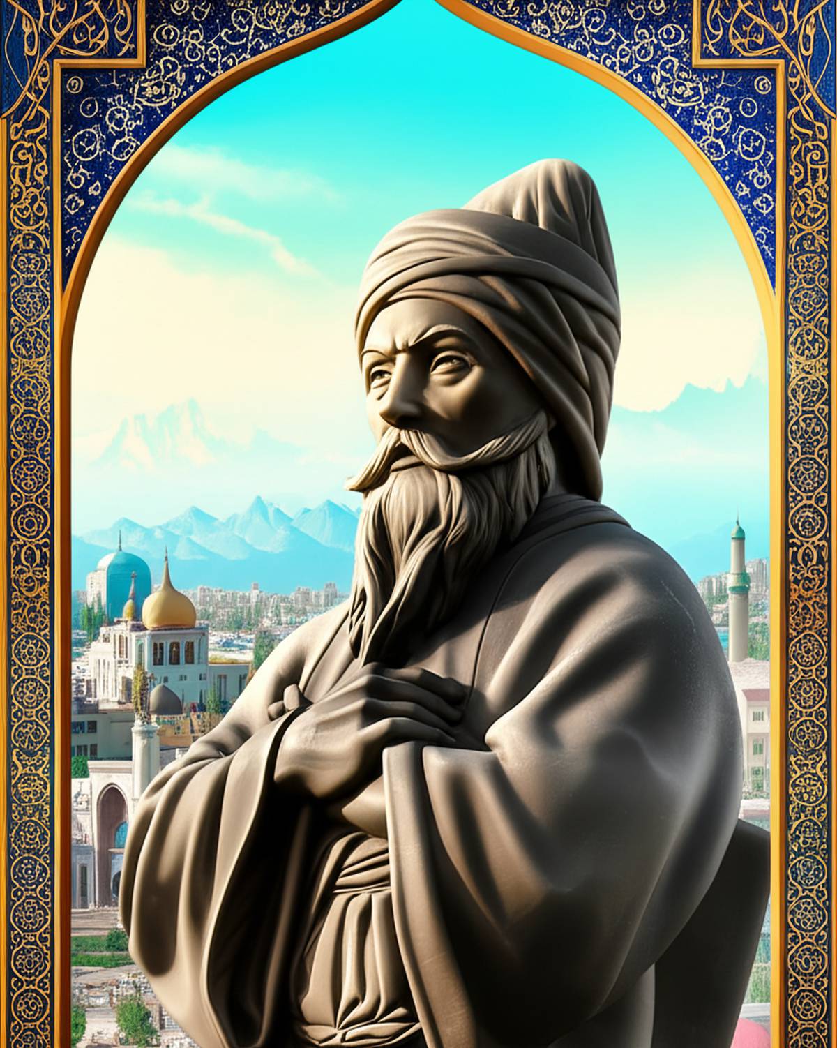 تندیس مولانا در دوشنبه، تاجیکستان؛ جنجال هویت شاعر بزرگ