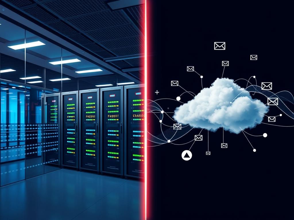 تفاوت سرور داخلی و ابری در مدیریت ایمیل