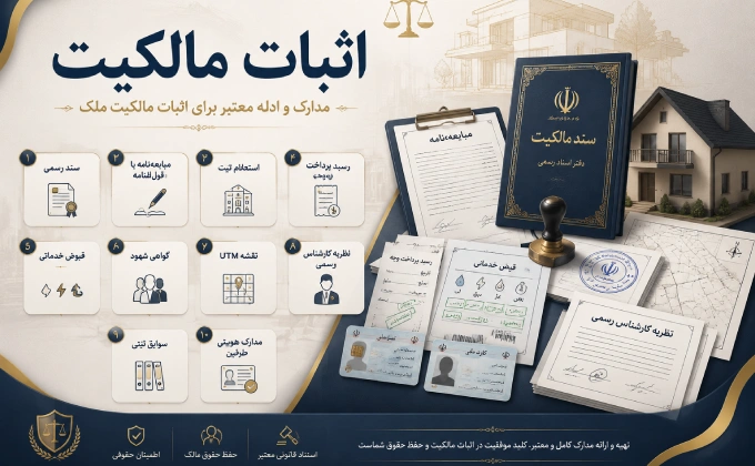 دادخواست | دادگاه مدارک مورد نیاز برای اثبات مالکیت