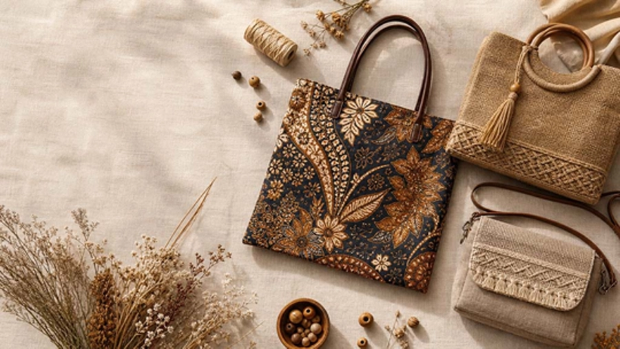 کیف پارچه ای دست دوز